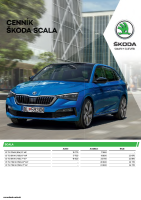 Skoda Scala - cennik 2023-1